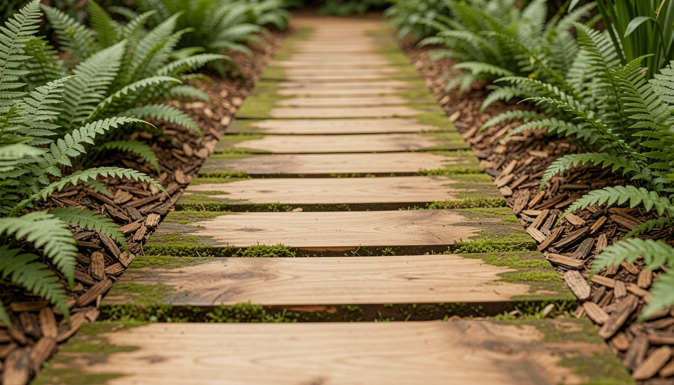 21 Garden Wood Walkway Ideas For Natural Style